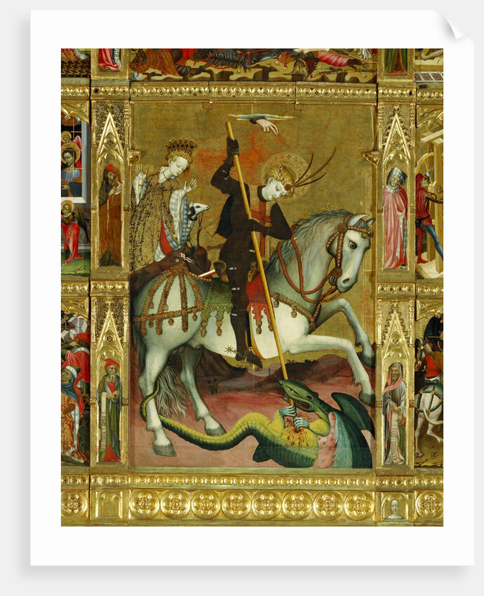 St George's Altarpiece, detail by Andre Marzal de Sas