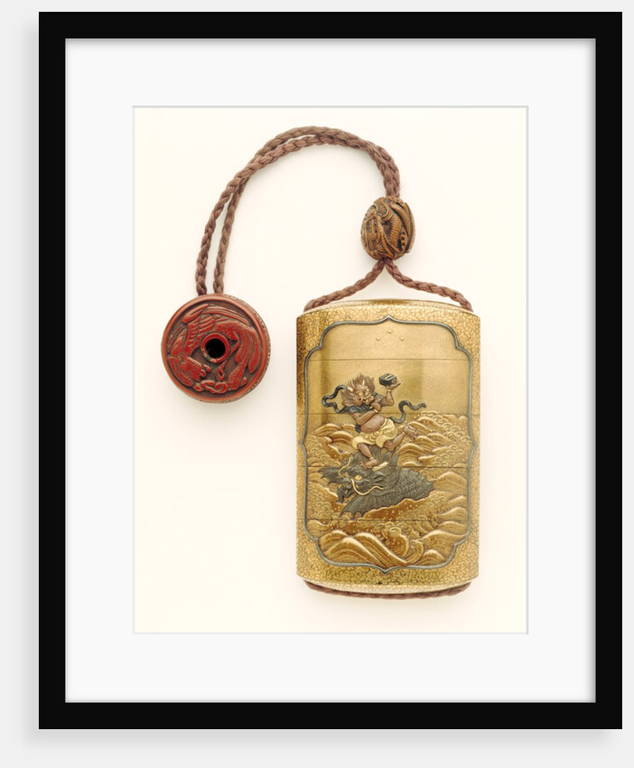Inro depicting the Chinese God of Literature by Unknown