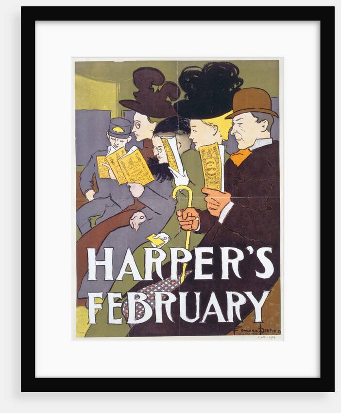 Harper's February by Edward Penfield