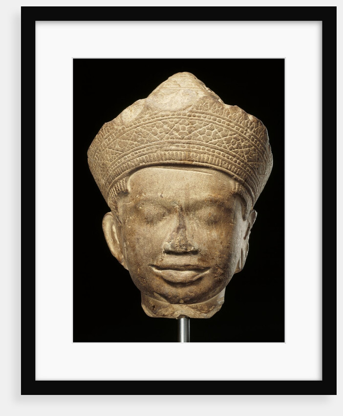 Figure of the Head of a Male Deity. Khmer, Koh Ker, 12th century by Unknown