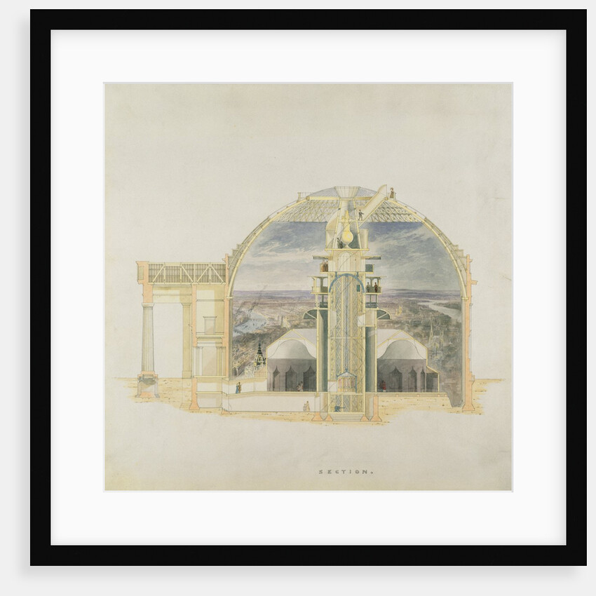 Design for the Dome Interior of The Colosseum, Regent's Park by Decimus Burton