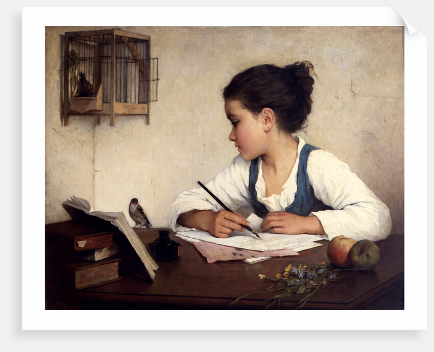 The Pet Goldfinch by Henriette Browne