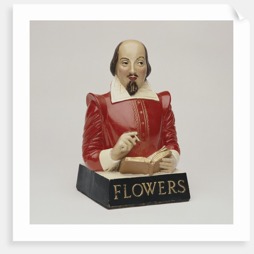 Advertisement bust of William Shakespeare. England, 20th century by Unknown