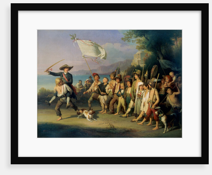 Playing at Soldiers by Johann Baptist Kirner