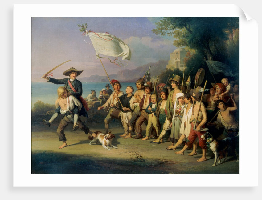 Playing at Soldiers by Johann Baptist Kirner
