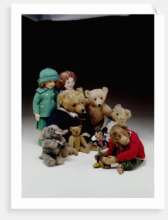 Group of Teddy Bears and Soft Toys by Anonymous