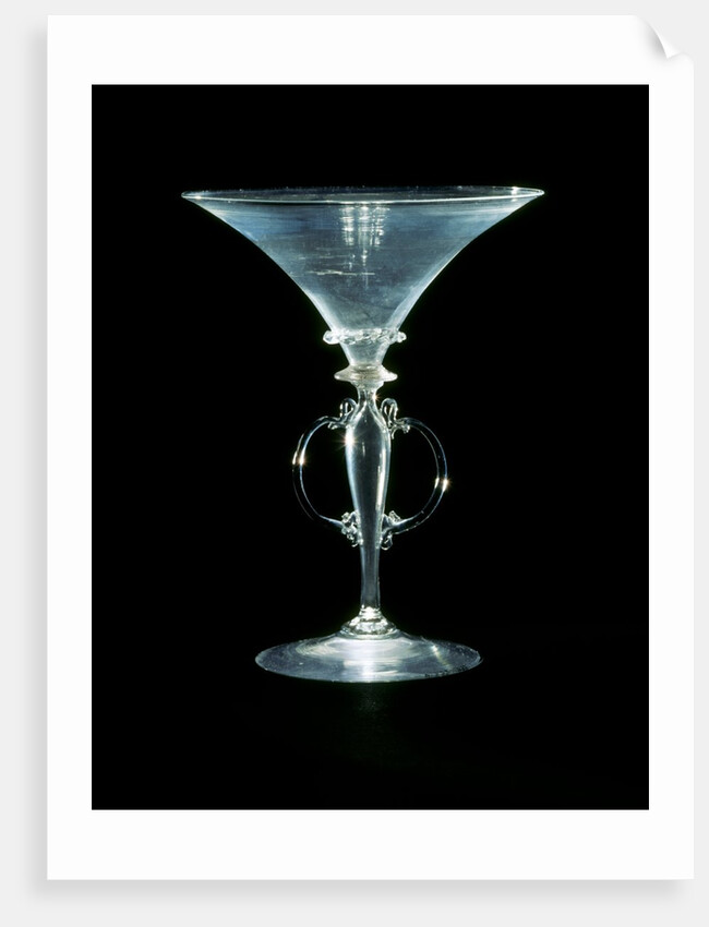 Trumpet-shaped wine glass by Unknown