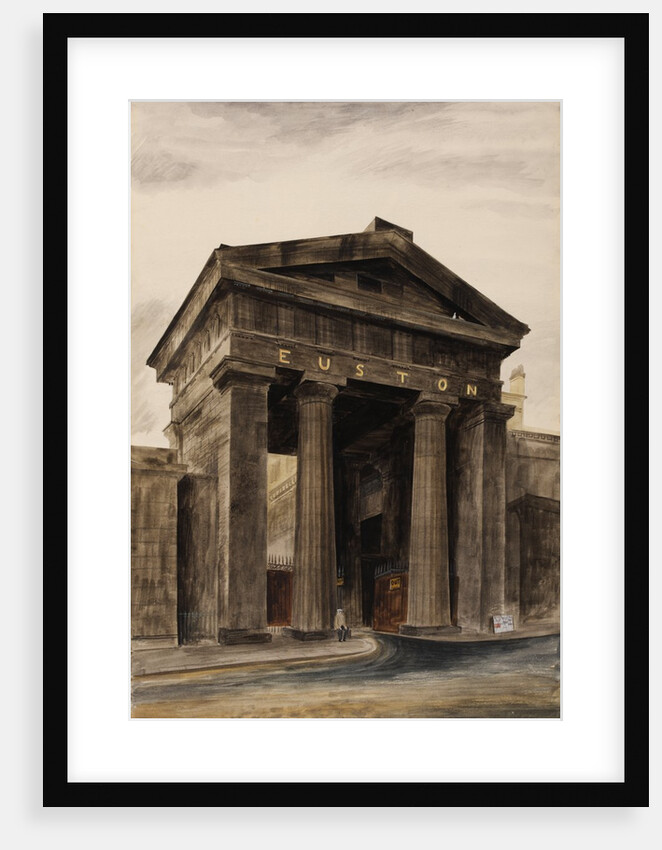 Doric arch, Euston Station, London, NW1 by Barbara Jones