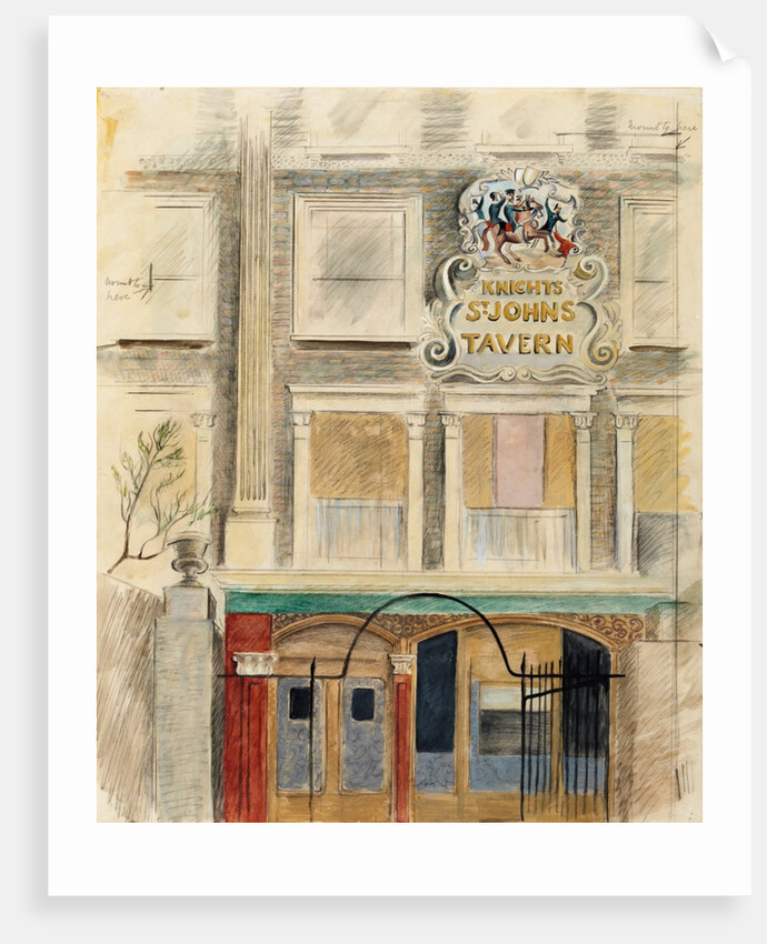 The Knights of St Johns Tavern, Queen's Terrace, St John's Wood by Enid Marx