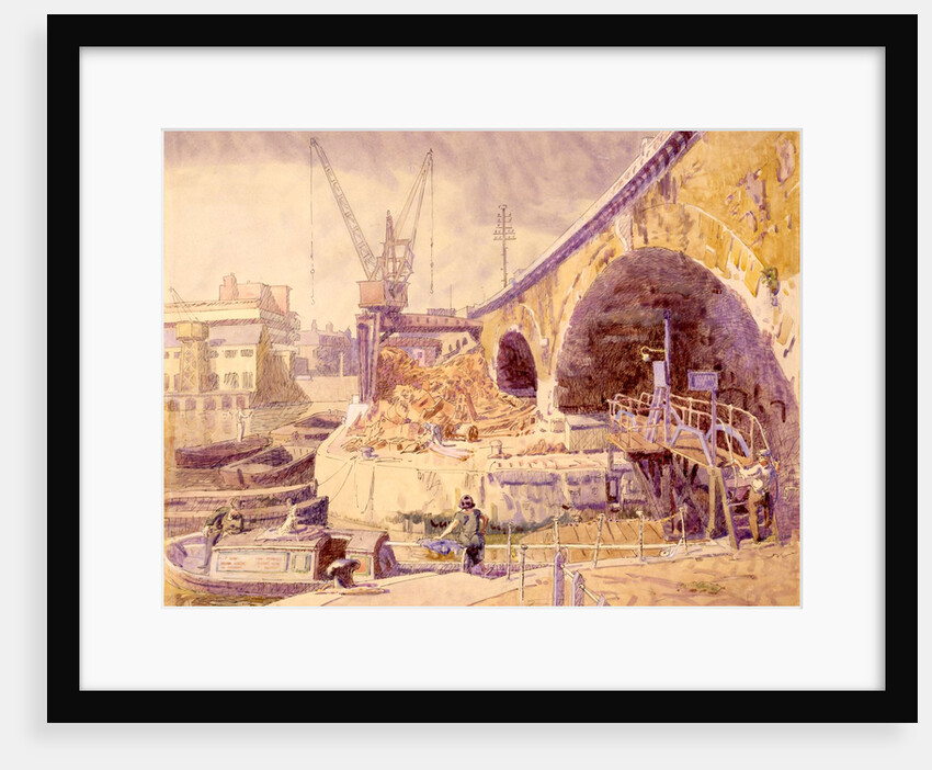 Regent's Canal Docks, Stepney, London by Walter Bayes