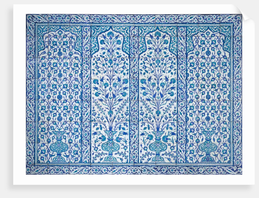 Panel of 80 tiles by Unknown