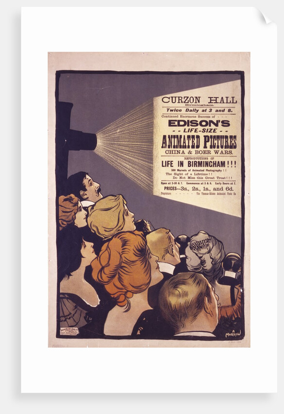 Edison's life-size animated pictures by Albert Morrow