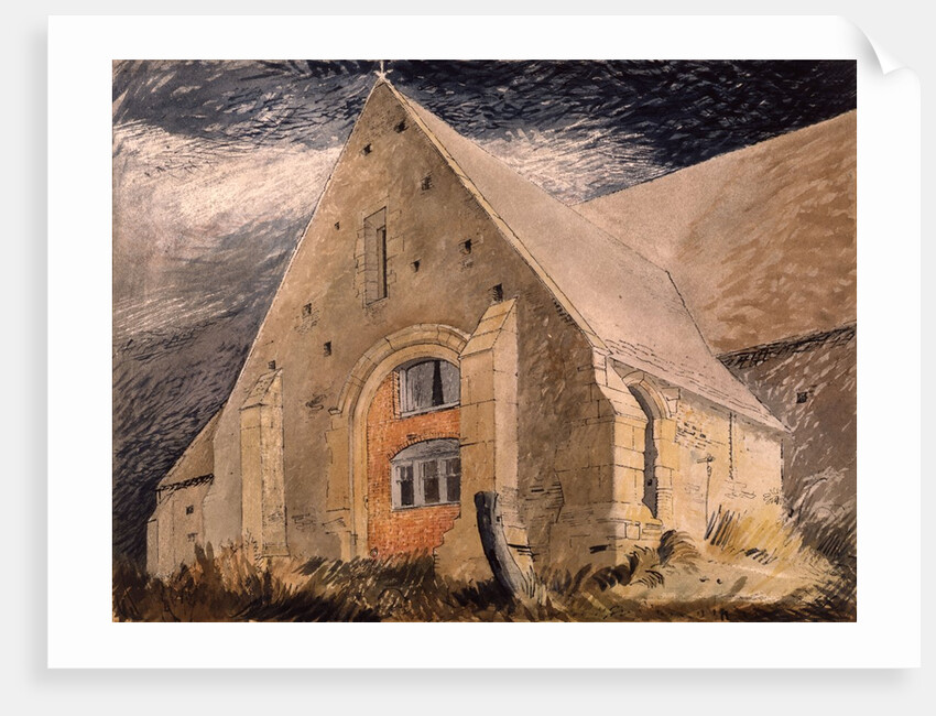 The Tithe Barn, Great Coxwell by John Piper