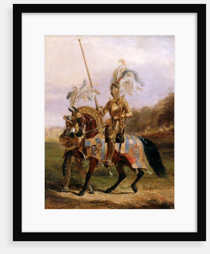 A Knight Enters The Lists at The Eglinton Tournament by Edward Henry Corbould