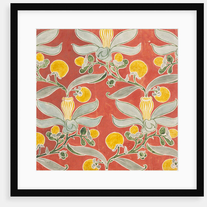 Passion Flower textile design by Charles Francis Annesley Voysey