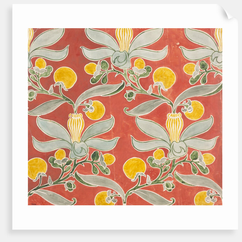 Passion Flower textile design by Charles Francis Annesley Voysey