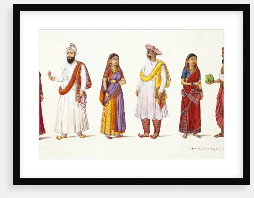 Three Indian couples by Unknown