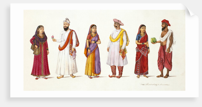 Three Indian couples by Unknown