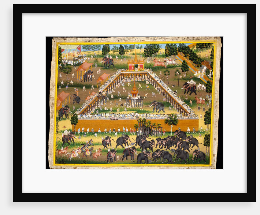Elephant Taming. Burma, late 19th century by Unknown