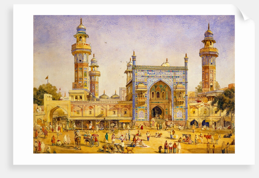 The Mosque of Wazir Ali Khan at Lahore by William Carpenter