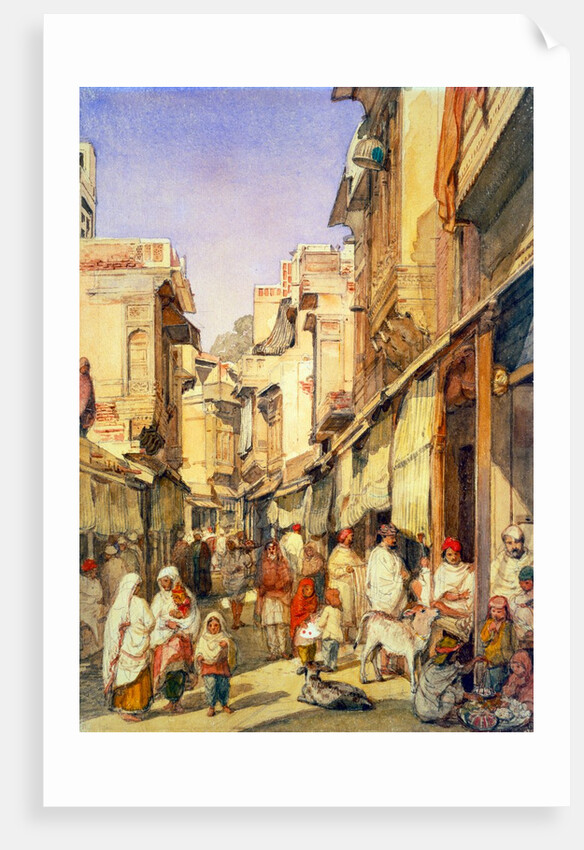 A Street in Lahore by William Carpenter