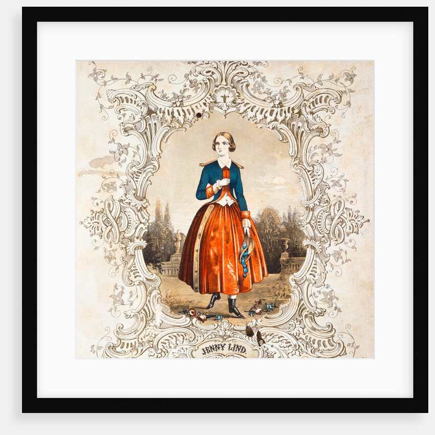 Jenny Lind as Maria in La Figlia del Reggimento by James Romage
