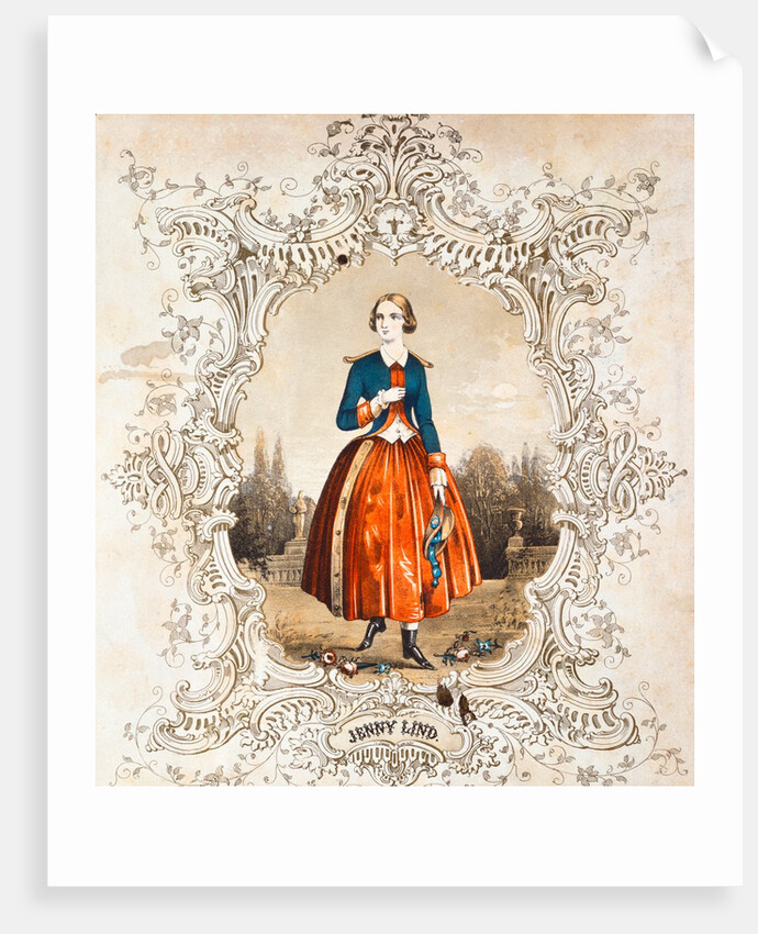 Jenny Lind as Maria in La Figlia del Reggimento by James Romage