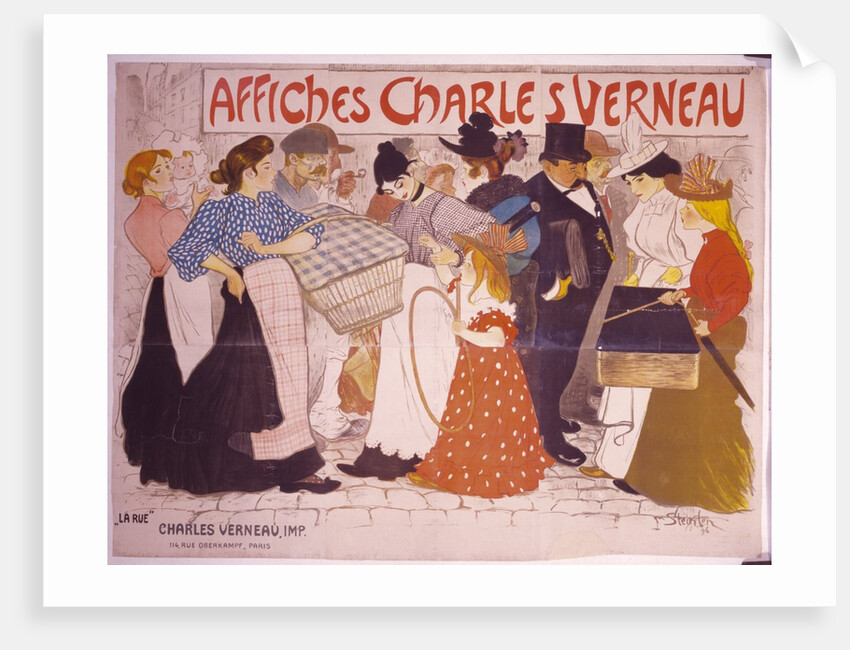 La rue by Theophile-Alexandre Steinlen