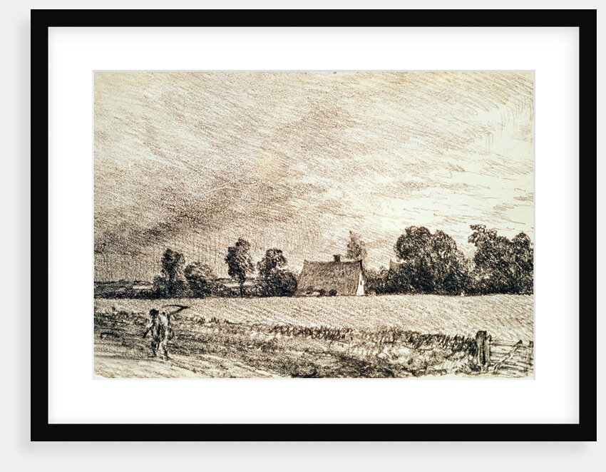 Cottage and Road by John Constable