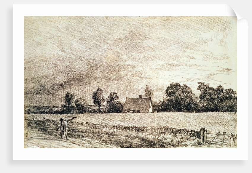 Cottage and Road by John Constable