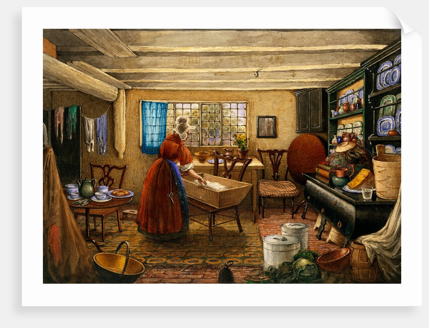 The Kitchen at Elmswell Manor House, York by Mary Ellen Best