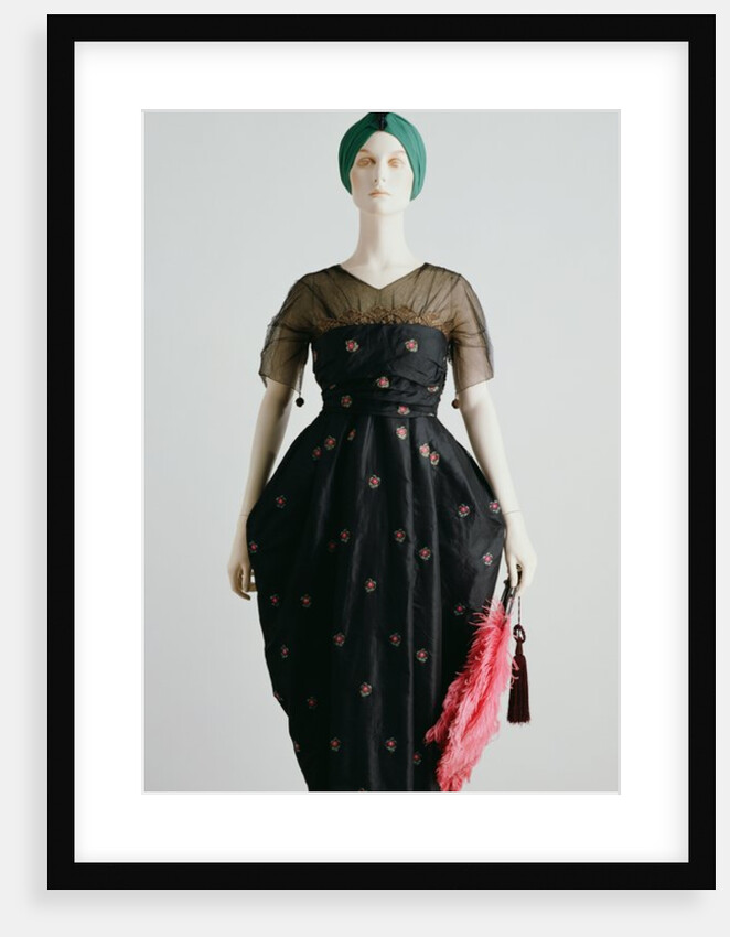 Evening Dress with hobble skirt. France, 1916 by Unknown