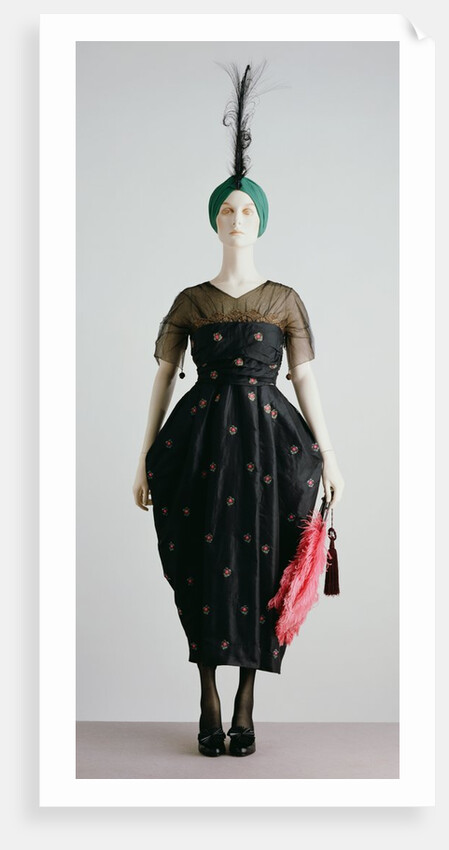Evening Dress with hobble skirt. France, 1916 by Unknown
