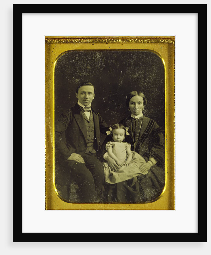 Gustav Adolf Hiller, his wife Julia and their daughter Luise by Unknown
