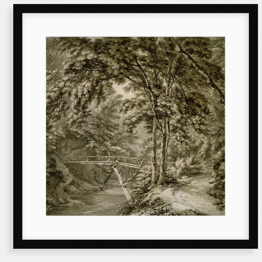 The river Teme at Downtown, Herefordshire by Thomas Hearne