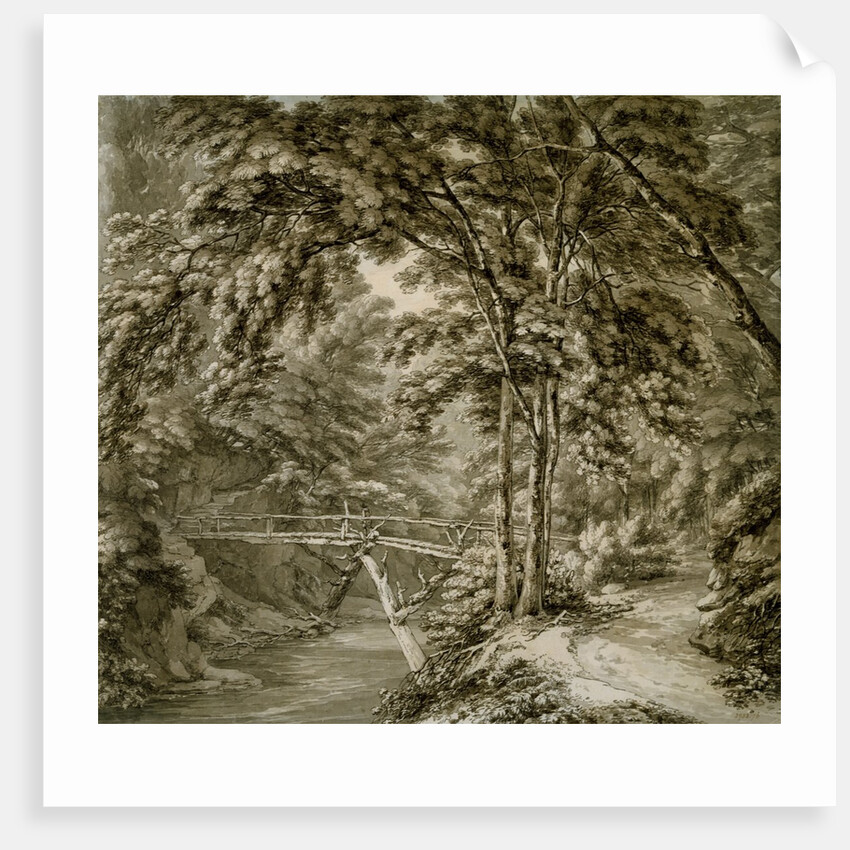The river Teme at Downtown, Herefordshire by Thomas Hearne