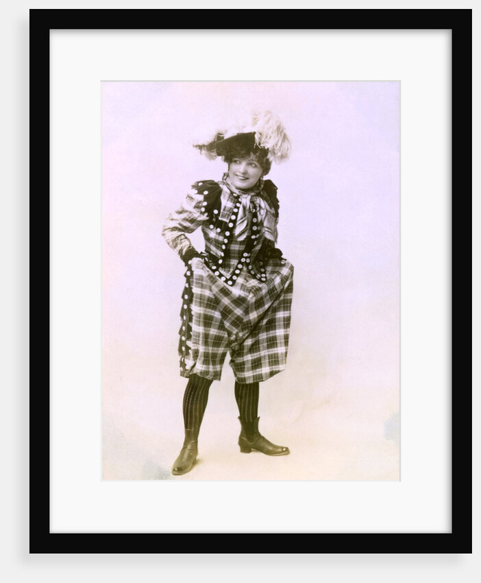 Marie Lloyd in Tartan by Anonymous