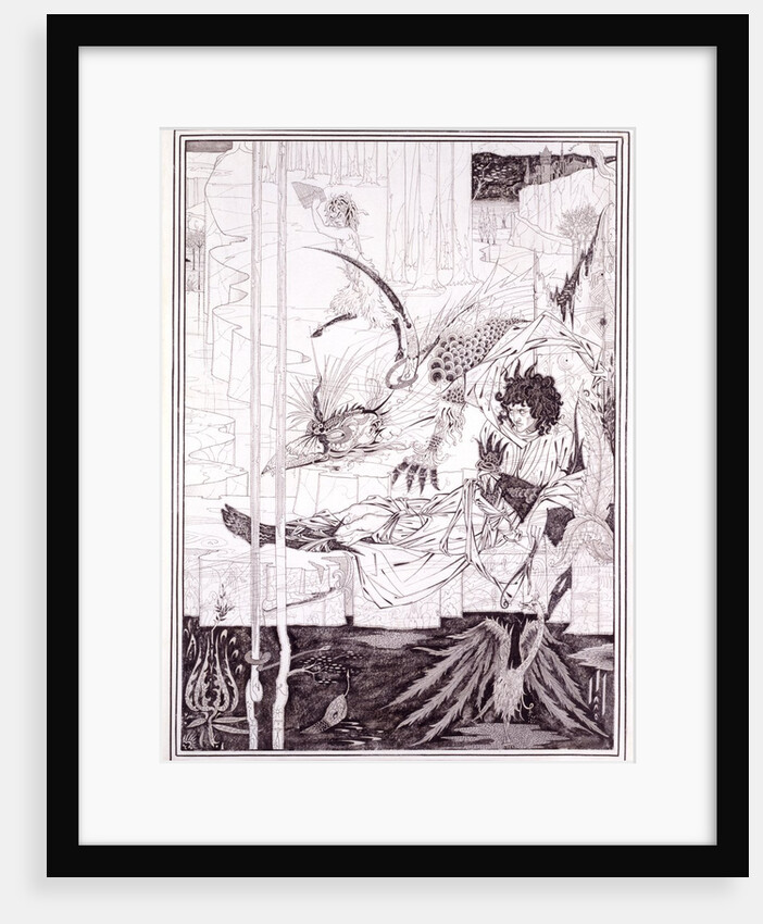 How King Arthur saw the Questing Beast by Aubrey Vincent Beardsley