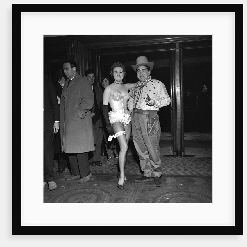 Tony Hancock with showgirl by Harry Hammond