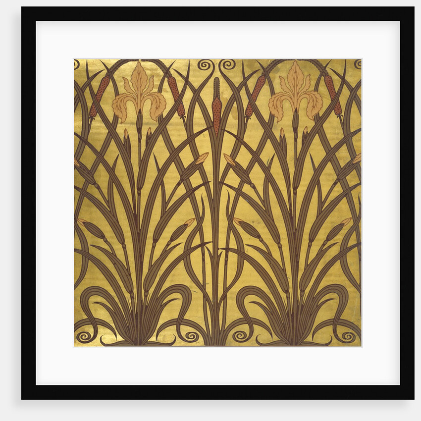 Iris wallpaper by Walter Crane