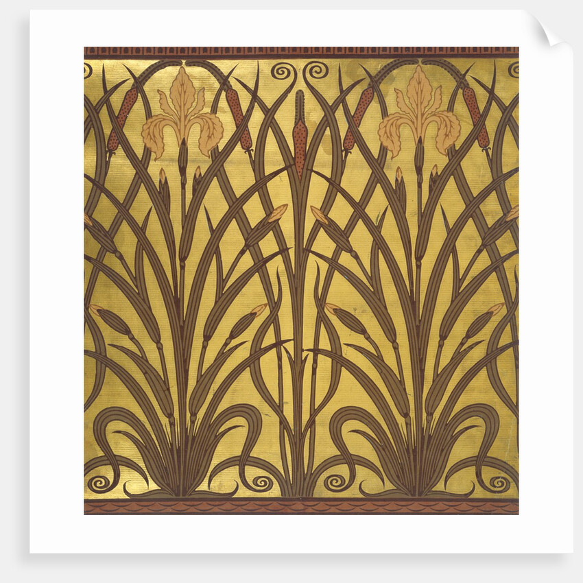 Iris wallpaper by Walter Crane