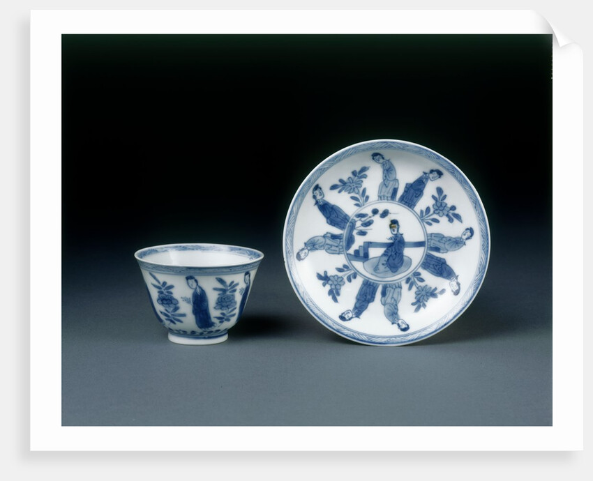 Cup and saucer. China, Kangxi period, c. 1662-1722 by unknown