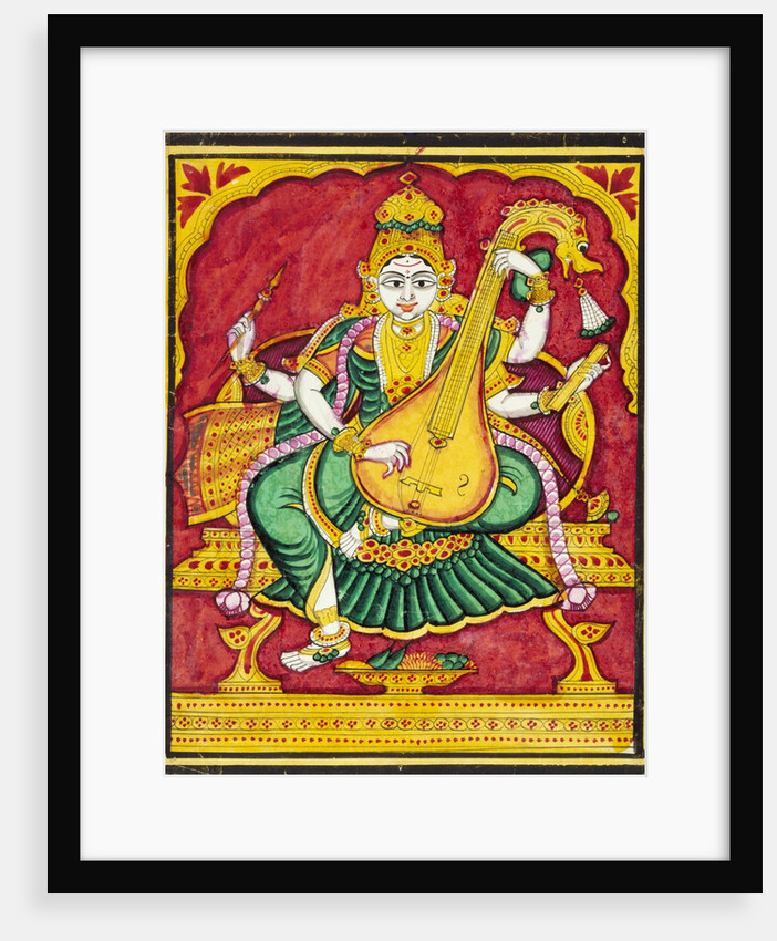Saraswati. Mysore, India, mid-19th century by Unknown