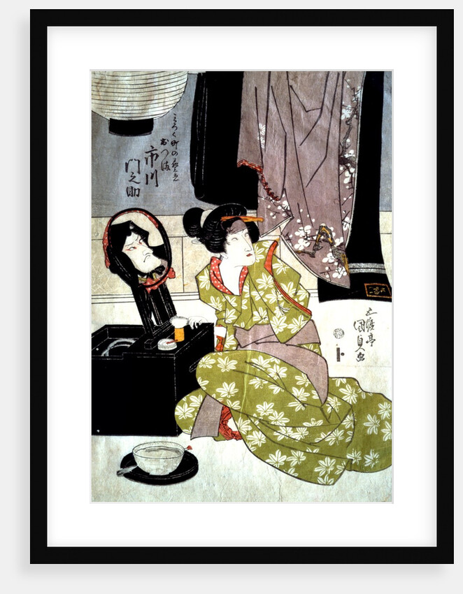 Ichikawa Monnosuke III as the Geisha Otsuma of Mirokucho by Utagawa Kunisada (I)