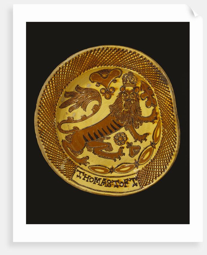 Heraldic Lion Dish by Thomas Toft