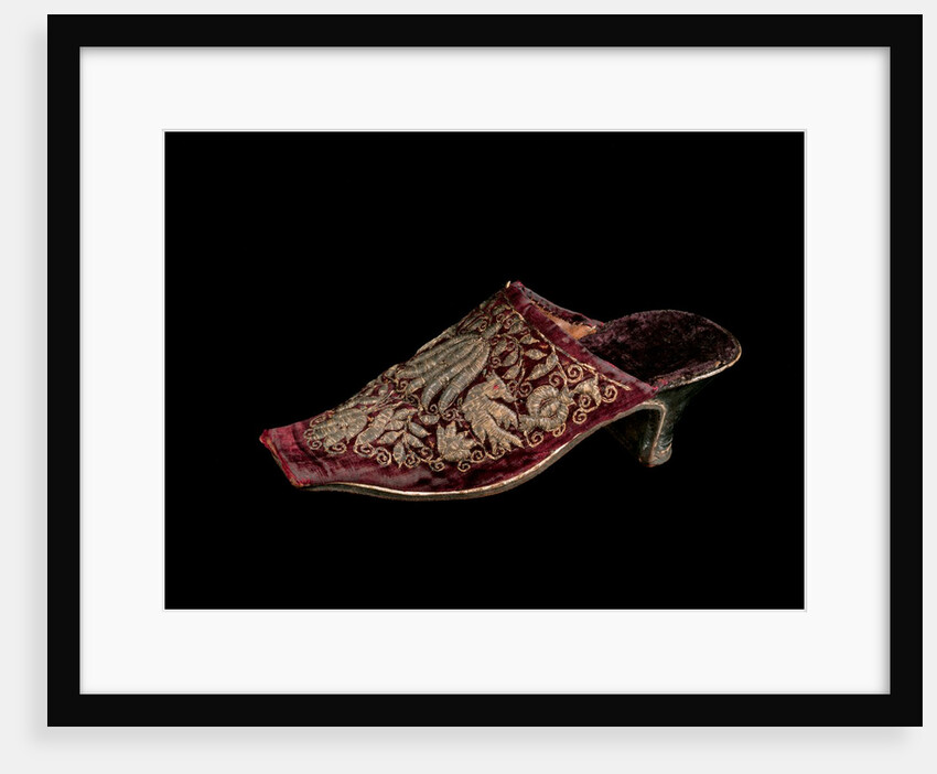 Women's mule. England, mid-17th century by Unknown