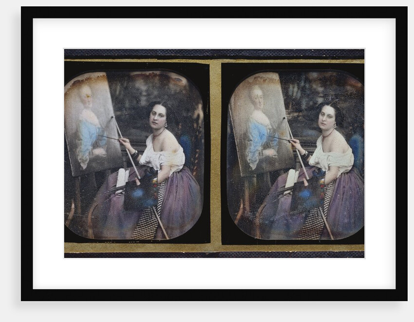 Woman Painting by Paul Emile Chappuis