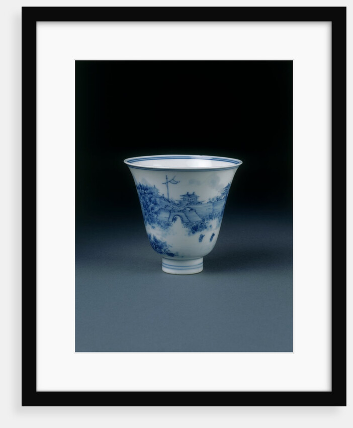 Porcelain cup. China, Qing dynasty, 1662-1722 by Unknown