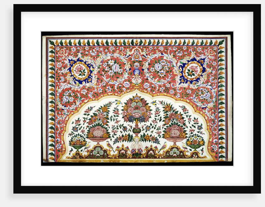 Wall painting design. Amritsar, India, 19th century by Unknown