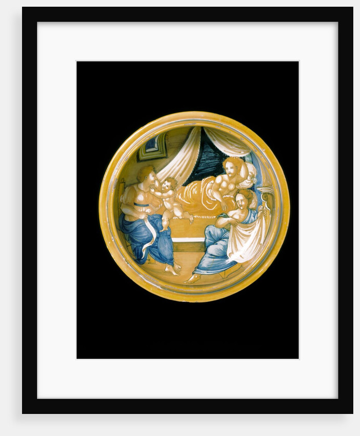 Childbirth bowl by Francesco Xanto Avelli